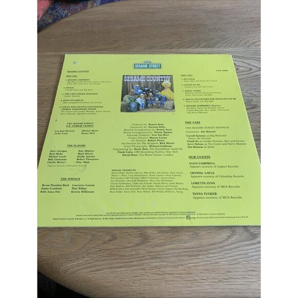 SESAME STREET Vintage 1981 Vinyl Record Sesame Country Album - Picture 3 of 5